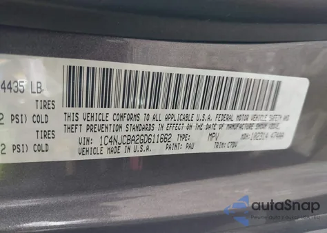 2016 Jeep Compass Sport из США, поврежденный, VIN 1C4NJCBA2GD611662